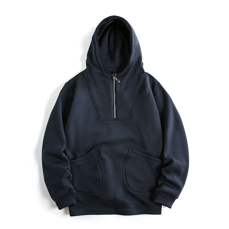 Herren Kapuzenpullover mit innovativem Reißverschluss und komfortabler Passform R&B