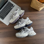 Damen Sportliche Lauf Sneakers mit atmungsaktiver Mesh-Oberfläche und robustem Sohlenprofil R&B