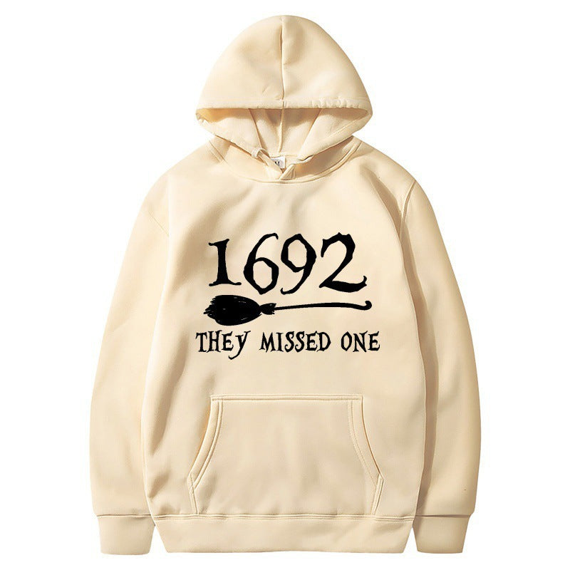 Damen Kapuzenpullover mit kreativem Halloween-Motiv und lockerer Passform R&B