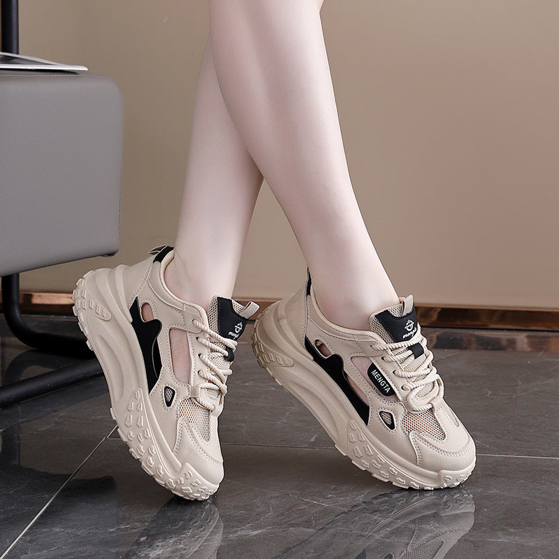 Damen Sportliche Sneaker mit atmungsaktivem Mesh-Obermaterial und flexibler Sohle R&B