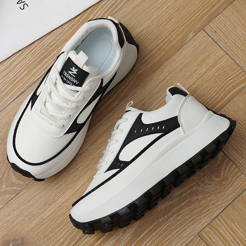 Damen Plattform-Sneaker mit modischem Obermaterial und rutschfester Sohle R&B