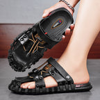 Herren Atmungsaktive Freizeit-Sandalen mit komfortablem Klettriemensystem R&B