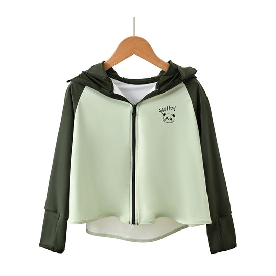 Jungen atmungsaktive Kapuzenjacke mit UV-Schutz R&B