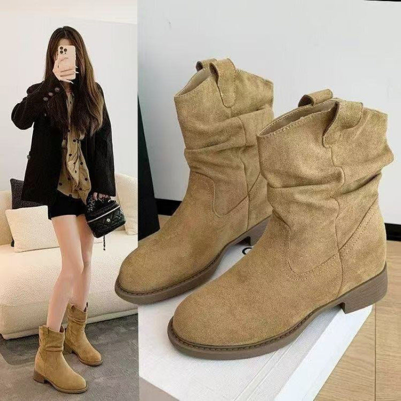 Damen Weiche und lässige Stiefeletten mit bequemem Schaft und rutschfester Sohle R&B