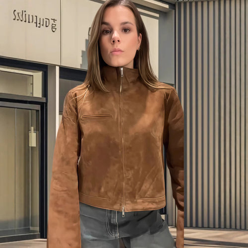 Damen Lässige Kurzjacke im modischen Stil R&B