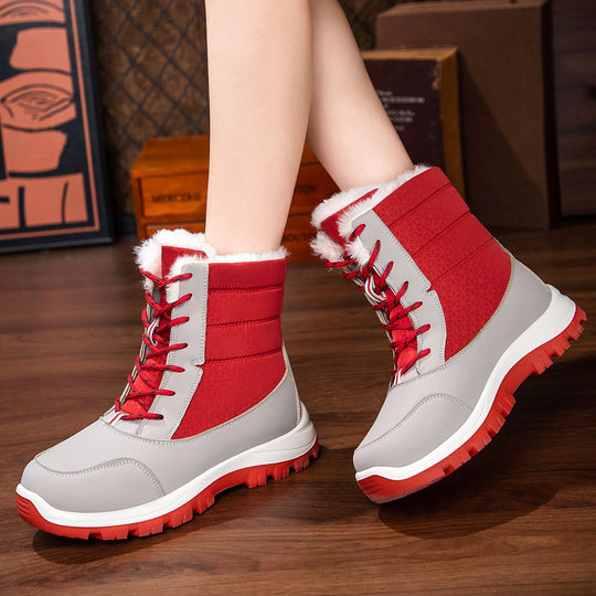 Damen Winterboots mit isolierendem Futter und rutschfester Profilsohle R&B