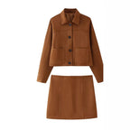 Damen modisches Oberteil und Rock-Set im eleganten Design R&B