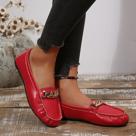 Damen Mokassins mit elegantem Kettenakzent R&B