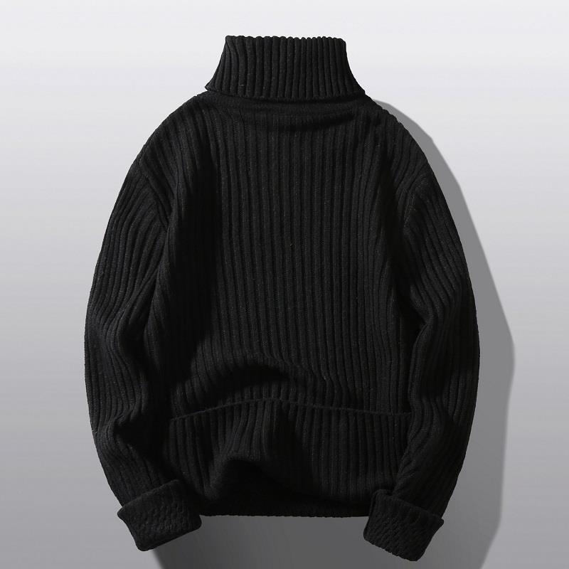 Damen Grobstrick-Rollkragenpullover mit aufwendigem Rippmuster R&B