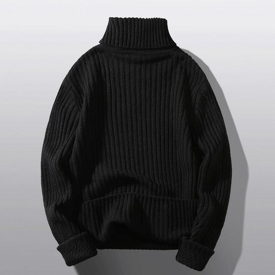 Damen Grobstrick-Rollkragenpullover mit aufwendigem Rippmuster R&B