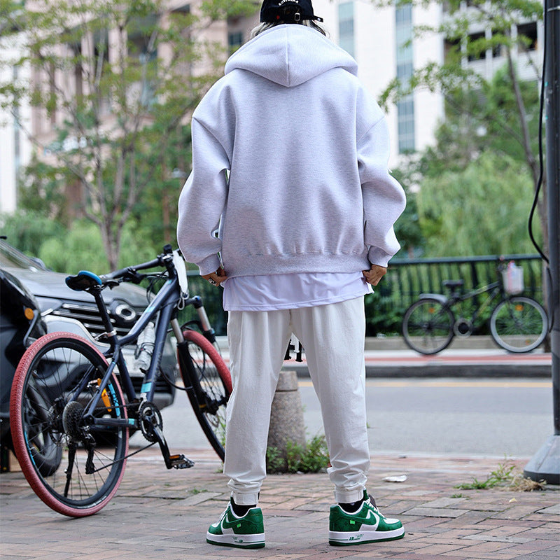 Herren gestepptes Oversized Hoodie mit innovativen Taschen