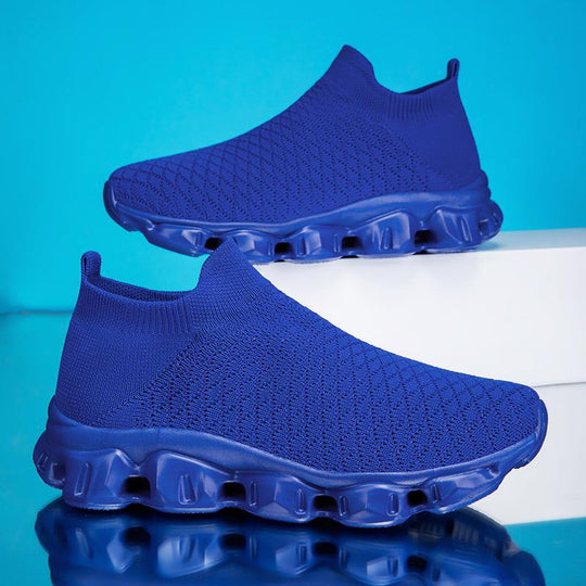 Damen Atmungsaktive Strick-Laufschuhe mit rutschfester Sohle R&B