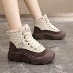 Damen Winterliche High-Top Stiefel mit kuscheligem Innenfutter und rutschfester Sohle R&B