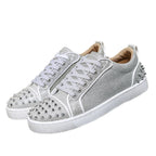 Damen Sneakers mit funkelndem Obermaterial und Nieten-Design