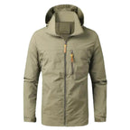 Herren Wetterfeste Funktionsjacke mit verstellbarer Kapuze R&B