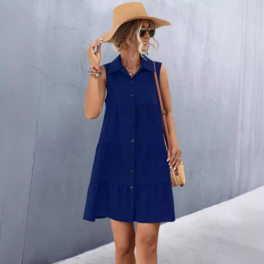 Damen Sommerkleid im lässigen Tierliniendesign R&B