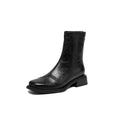 Damen elegante Ankle Boots mit modernem Reißverschluss und komfortablem Blockabsatz R&B