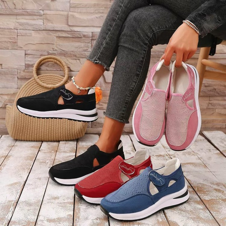 Damen Atmungsaktive Freizeitsneakers mit elastischem Riemendesign R&B