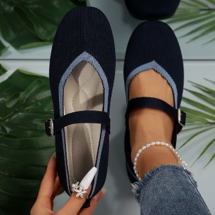 Damen Stilvolle und komfortable Ballerinas mit großem Schleifendetail R&B