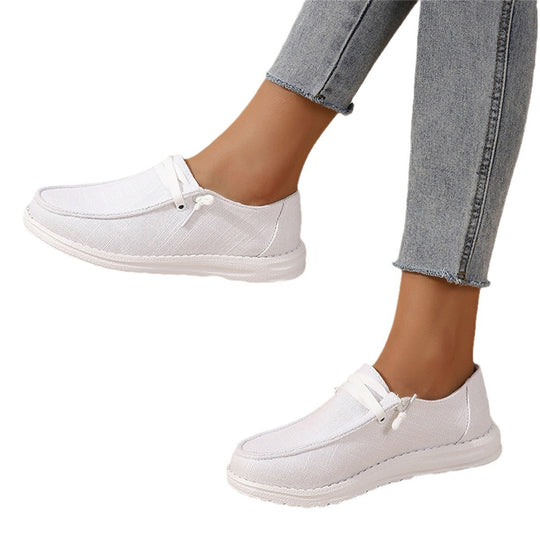 Damen bequeme Slip-On Freizeitschuhe mit leichtem Obermaterial R&B