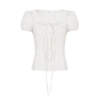 Damen Elegantes Blusenoberteil mit Rüschendetails und taillierter Silhouette R&B