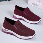 Damen Bequeme Slip-On Sportschuhe mit atmungsaktivem Netzdesign R&B
