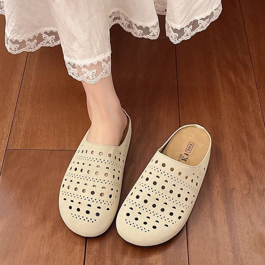 Damen Bequeme Clogs mit luftigen Aussparungen und rutschfester Sohle R&B