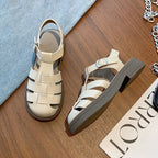 Damen Sandalen mit modernem Leisten und geschlossenen Riemen R&B