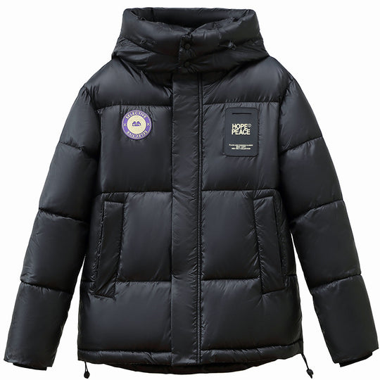 Damen Daunenjacke mit Kapuze und praktischem Reißverschluss R&B