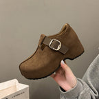 Damen Clogs mit modischem Riemen und bequemer Innensohle R&B