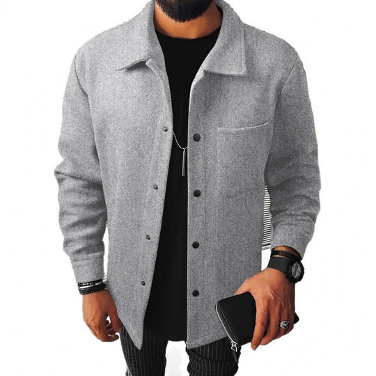 Herren gemütliche und stilvolle Fleecejacke R&B