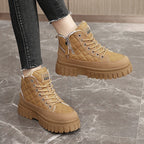 Damen Modische Winterstiefel mit gepolstertem Innenfutter und robustem Sohlenprofil R&B