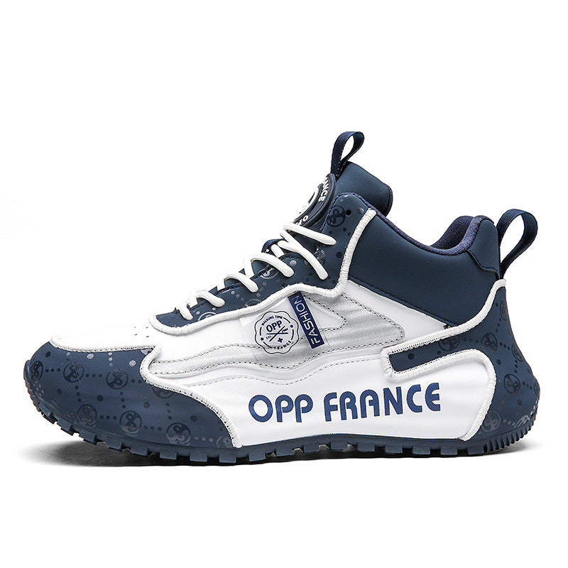 Damen Trendige High-Top Sneakers mit rutschfester Sohle und atmungsaktivem Obermaterial R&B
