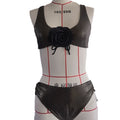Damen Bikiniset mit Blumenapplikation und sportlichem Schnitt R&B