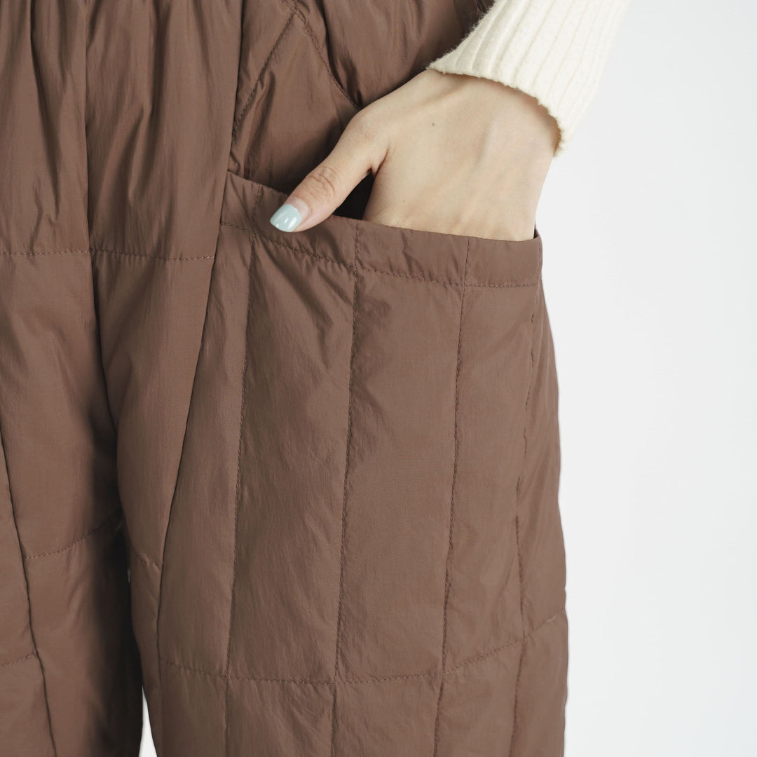 Damen gefütterte Freizeithose mit elastischem Bund und Taschen R&B