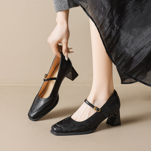 Damen elegante Pumps mit verstellbarem Riemen R&B