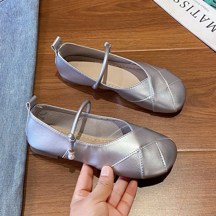 Damen Ballerinas mit dekorativem Riemen R&B