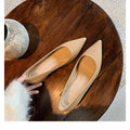 Damen Elegante spitze Pumps mit bequemer Innensohle und geschmeidiger Lederoberfläche