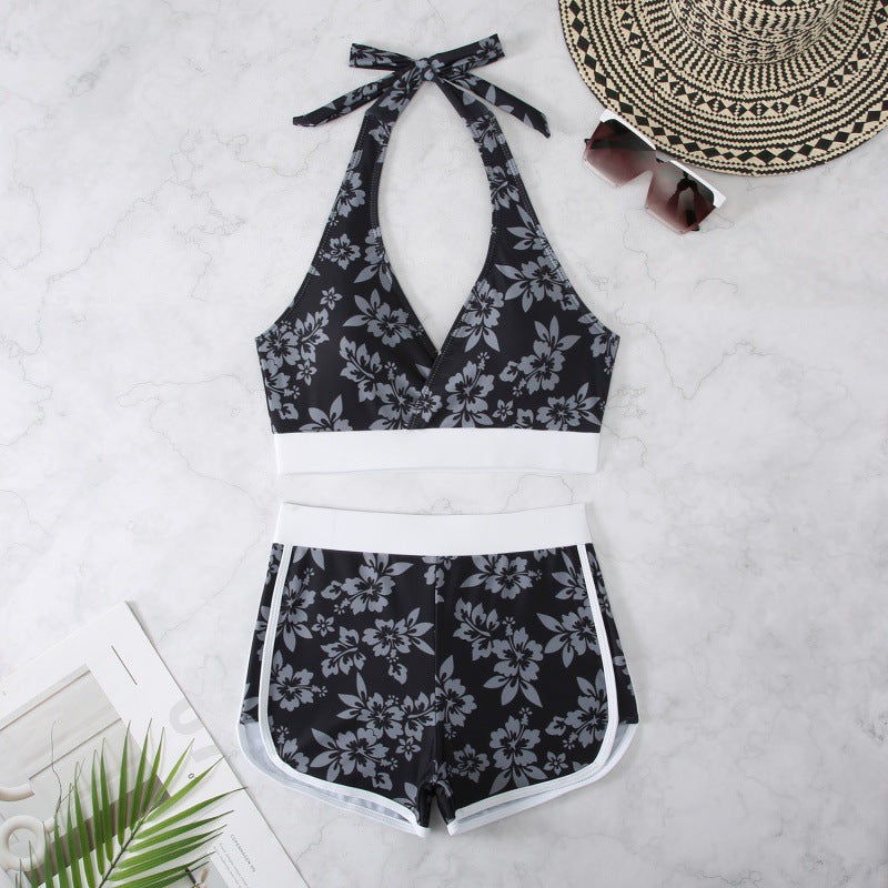 Damen Schwimmanzug mit modischen Blumenmustern R&B