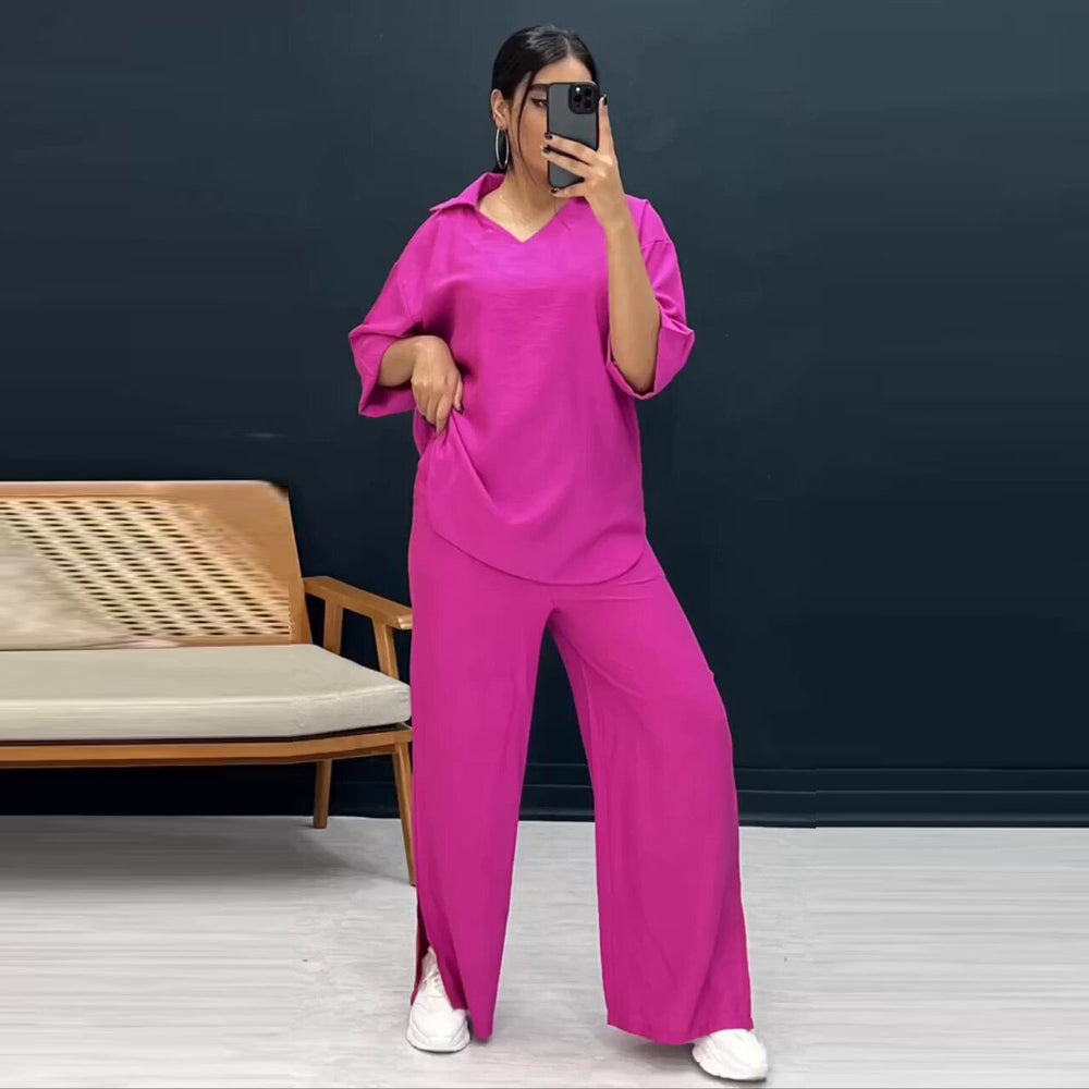 Damen lässiges Zweiteiler-Set mit modernem Schnitt R&B