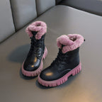 Damen Winterboots mit Futter und robuster Profilsohle