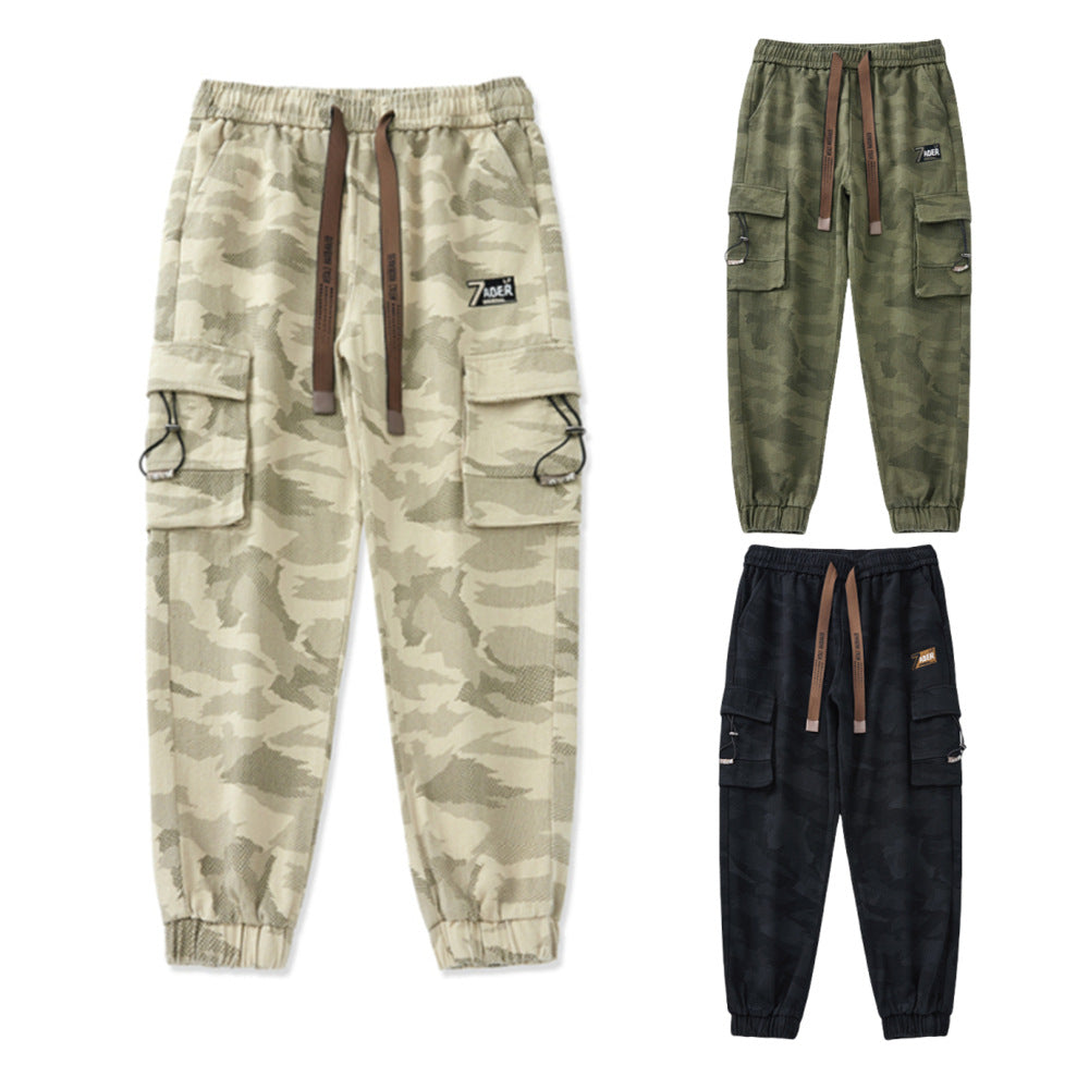 Herren Cargohose mit funktionalen Reißverschlusstaschen und elastischem Bund R&B