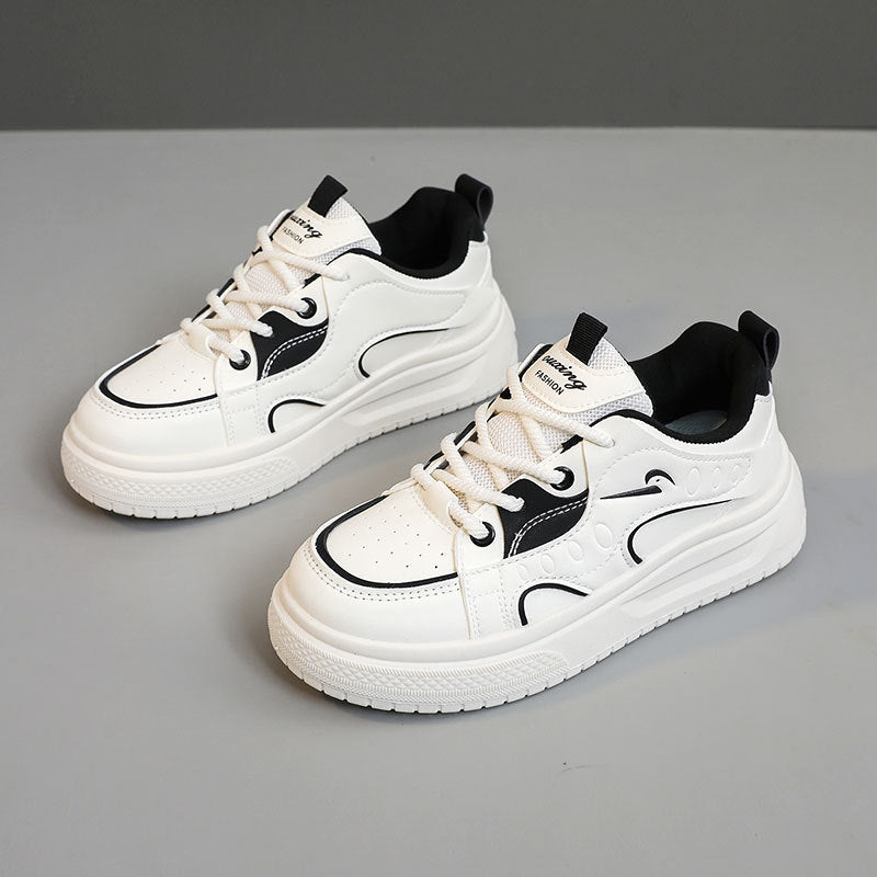 Damen modische Freizeitsneaker mit atmungsaktiver Oberflächenstruktur und dämpfender Sohle R&B