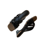 Damen Sandalen mit elegantem Flecht-Design und komfortablem Plateau
