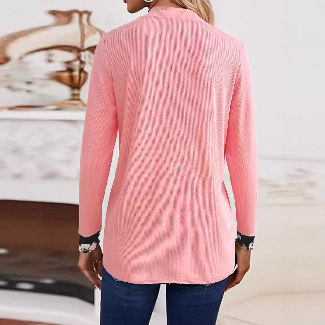 Damen Freizeitjacke mit modischem floralen Akzent und elegantem Schnitt R&B