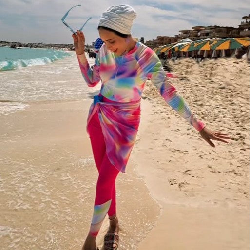 Damen Modischer Beachwear-Anzug mit Wickeldesign R&B