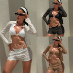 Damen Spitzen-Bikini mit passendem Überwurf R&B