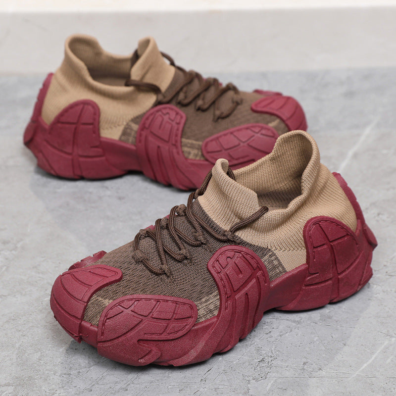 Damen Performance-Freizeitsneaker mit elastischer Strickkonstruktion und rutschfester Sohle