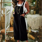 Damen Lässiger Jumpsuit mit praktischem Taschendesign und weiten Beinen R&B
