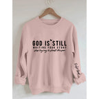 Damen Sweatshirt mit inspirierendem Schriftzug und weichem Material